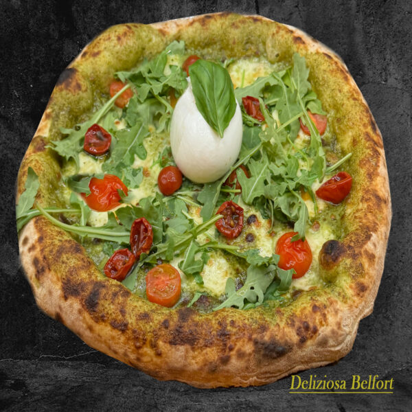 pizza pesto & burrata
