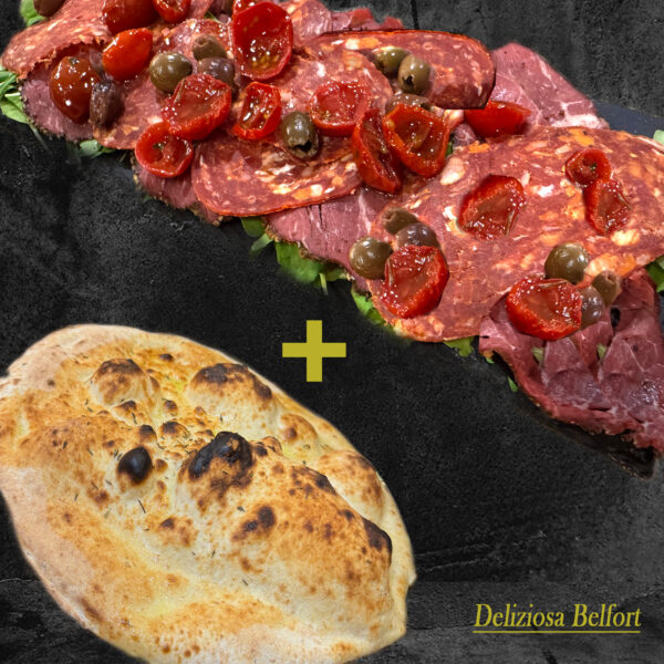 planche de charcuterie & focaccia