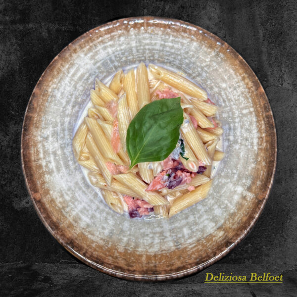 penne gorgonzola saumon