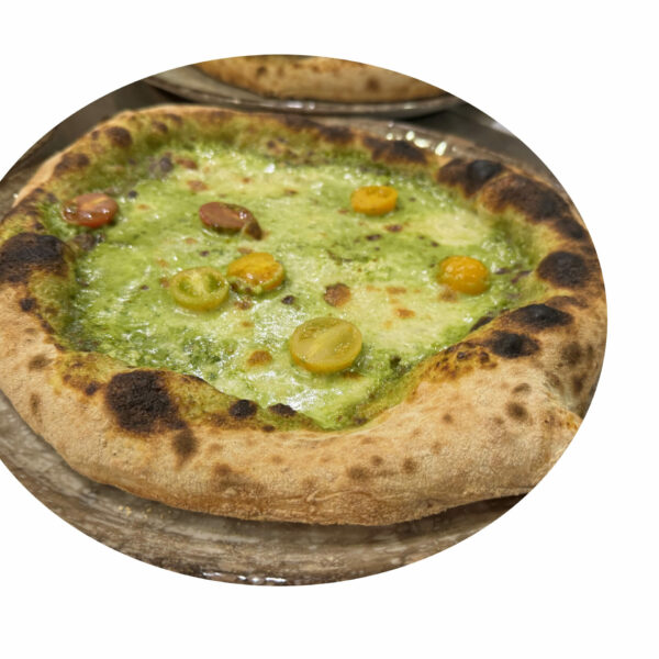 pizza pesto & burrata