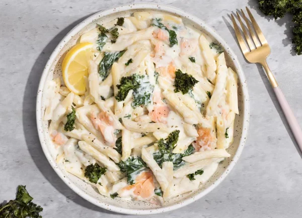 penne gorgonzola saumon