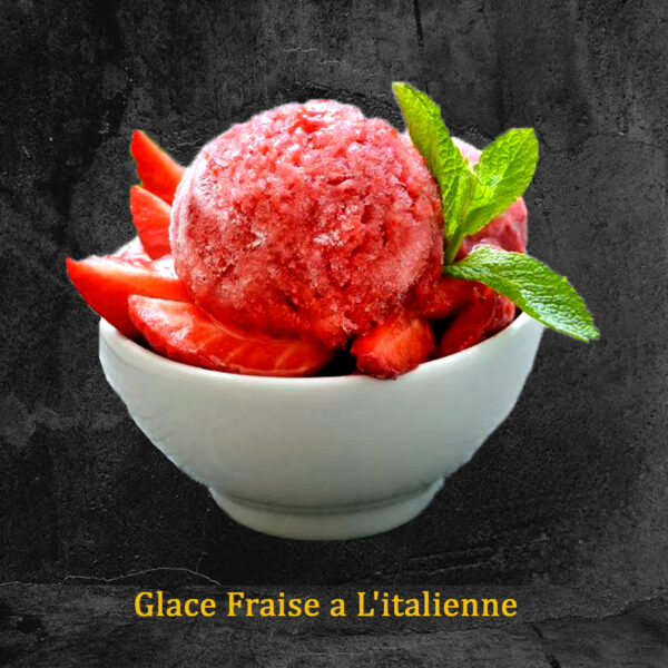 Glace Fraise a L'italienne