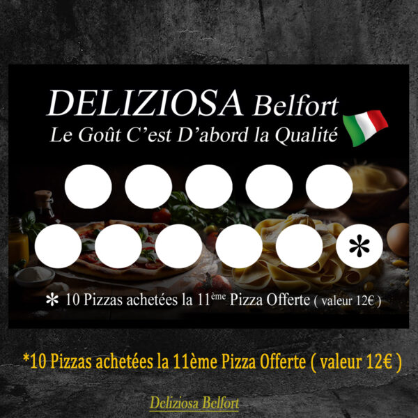 Carte de Fidélité DELIZIOSA